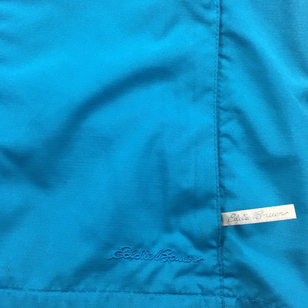 Eddie Bauer Womens S Teal Packable 100% Polyester Full Zip Lightweight Hoodie - Picture 6 of 10
